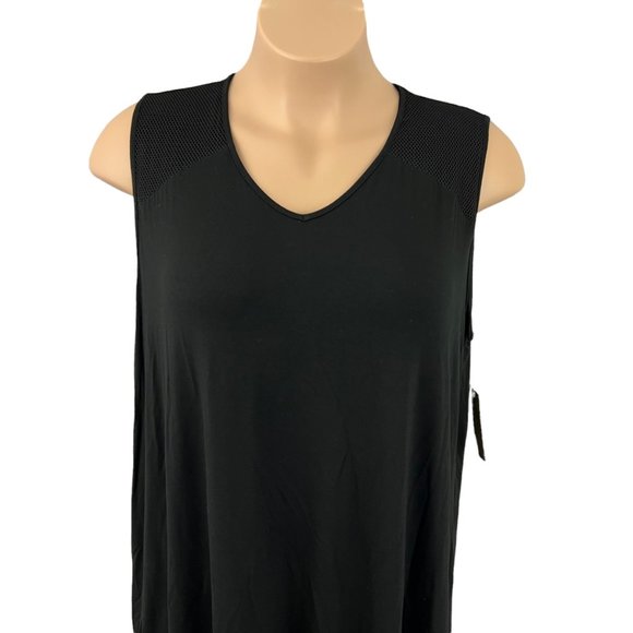 Catherines Black Swim Coverup  Dress 1X - Picture 3 of 8